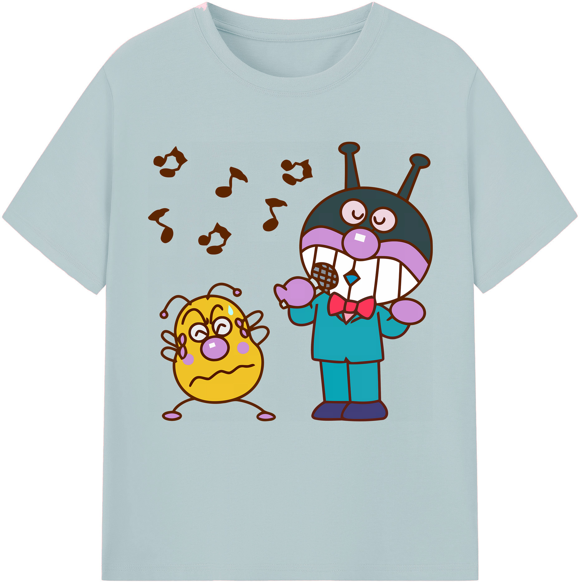（画像用） アンパンマン Anpanman 綿100％半袖Tシャツ（フロントプリント）